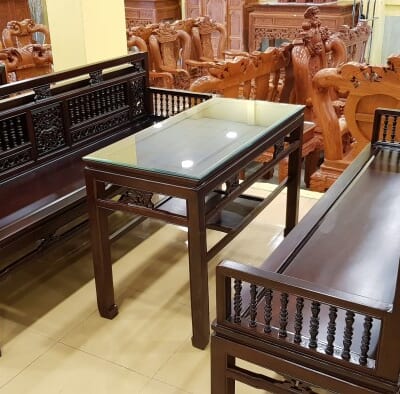 Bộ bàn ghế trường kỷ song tiện